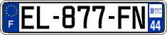 French license plate, SIV (ordinary)