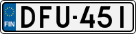 License plate of Finland, Cars