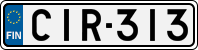 License plate of Finland, Cars