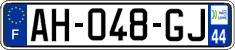 French license plate, SIV (ordinary)