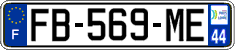 French license plate, SIV (ordinary)