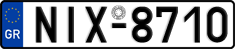License plate of Greece, Cars