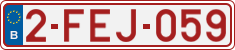 License plate of Belgium, Regular plates (2010)
