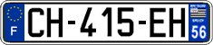 French license plate, SIV (ordinary)