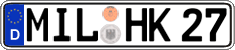 German license plate, Regular plates