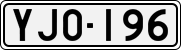 License plate of Finland, Cars