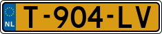 License plate of the Netherlands, Cars