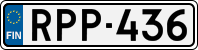 License plate of Finland, Cars
