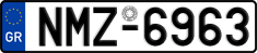 License plate of Greece, Cars
