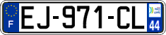 French license plate, SIV (ordinary)