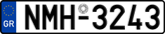 License plate of Greece, Cars
