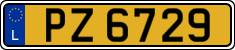 License plate of Luxembourg, 2003 year system