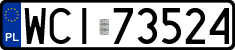 License plates of Poland, Regular car plates