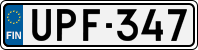 License plate of Finland, Cars