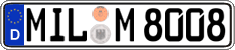 German license plate, Regular plates
