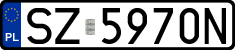 License plates of Poland, Regular car plates