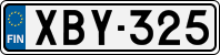 License plate of Finland, Cars