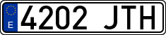 License plates of Spain, Ordinary (2000)