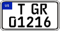 Federal license plates, US Army in Germany (temporary)
