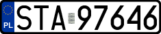 License plates of Poland, Regular car plates