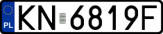 License plates of Poland, Regular car plates
