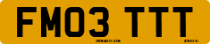 License plate of the United Kingdom, 2001 year system