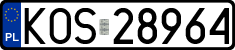 License plates of Poland, Regular car plates