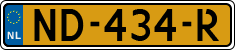 License plate of the Netherlands, Cars