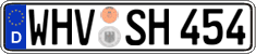 German license plate, Regular plates