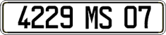 French license plate, FNI