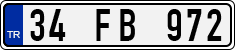 License plate of Turkey, Regular plates