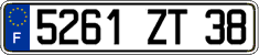 French license plate, FNI