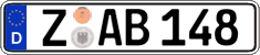 German license plate, Regular plates