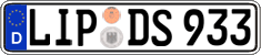 German license plate, Regular plates