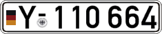 German license plate, Military