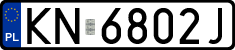 License plates of Poland, Regular car plates