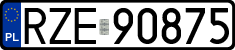License plates of Poland, Regular car plates