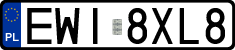 License plates of Poland, Regular car plates