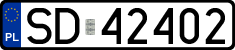 License plates of Poland, Regular car plates