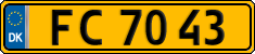 License plate of Denmark, Commercial vehicles