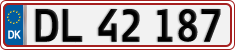 License plate of Denmark, Regular plates