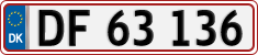 License plate of Denmark, Regular plates