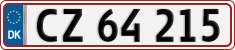 License plate of Denmark, Regular plates