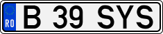 License plate of Romania, Regular plates