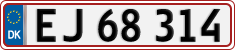 License plate of Denmark, Regular plates