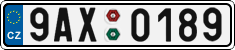 License plate of the Czech Republic, Cars (2001)