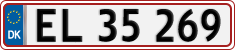 License plate of Denmark, Regular plates