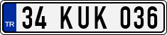 License plate of Turkey, Regular plates