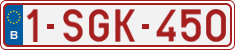 License plate of Belgium, Regular plates (2010)