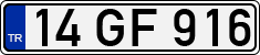 License plate of Turkey, Regular plates